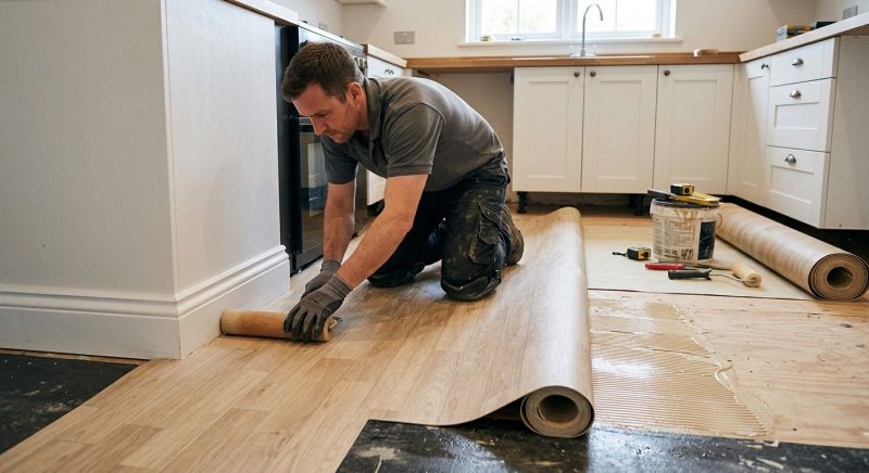 Sheet Linoleum Installation in Granbury, TX