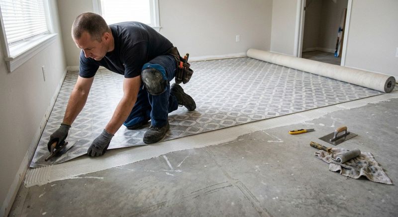 Sheet Linoleum Installation in Fairfax County, VA